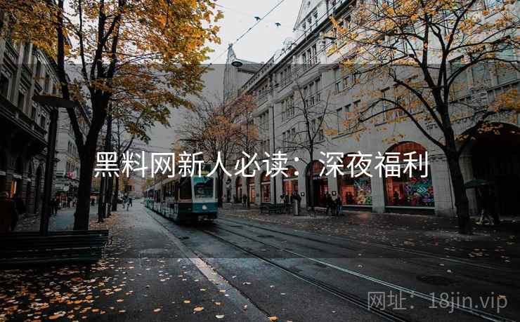 黑料网新人必读:深夜福利